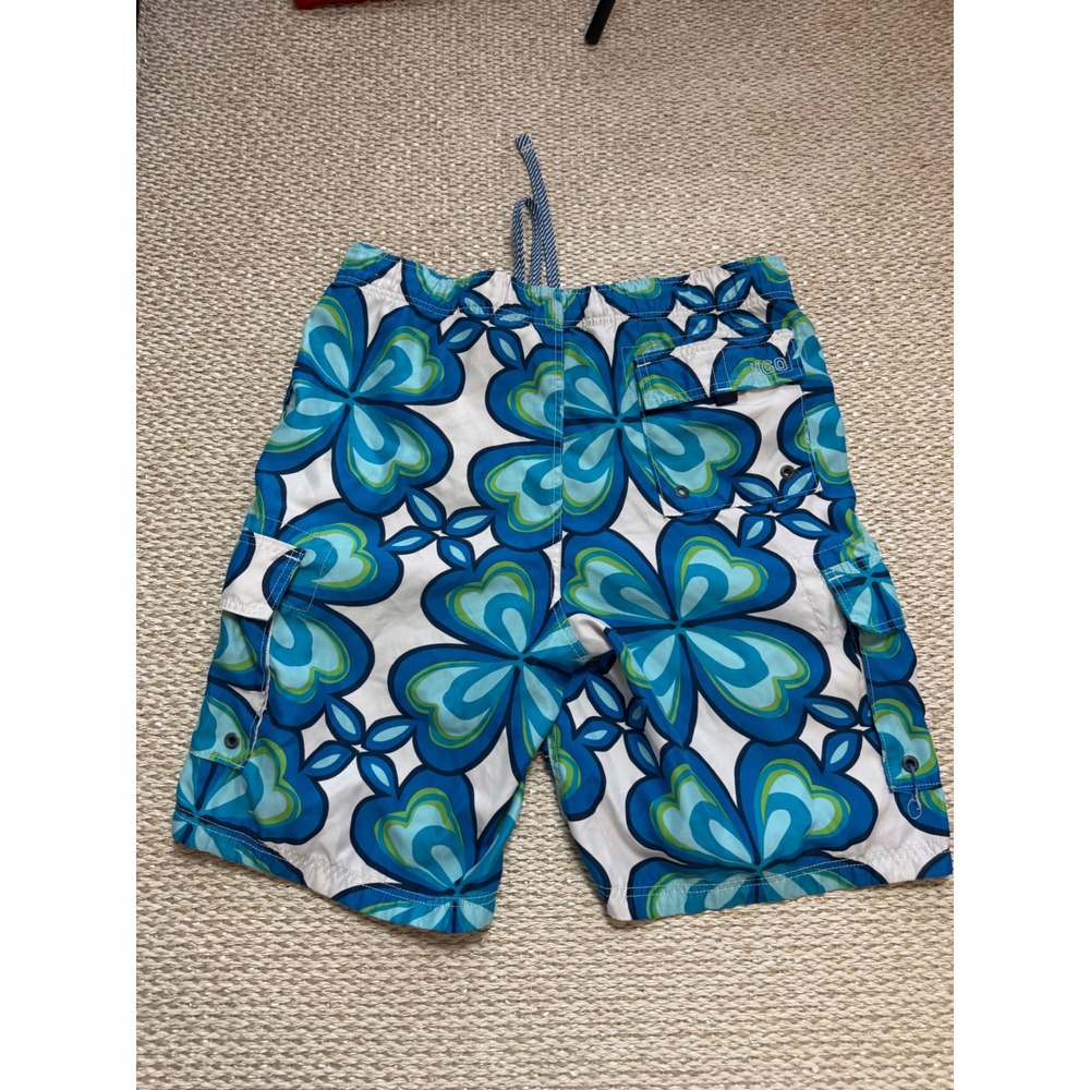 Hollister y2k Retro Floral Board Shorts Swim Trunks HCO vantage style surf M - Picture 2 of 8